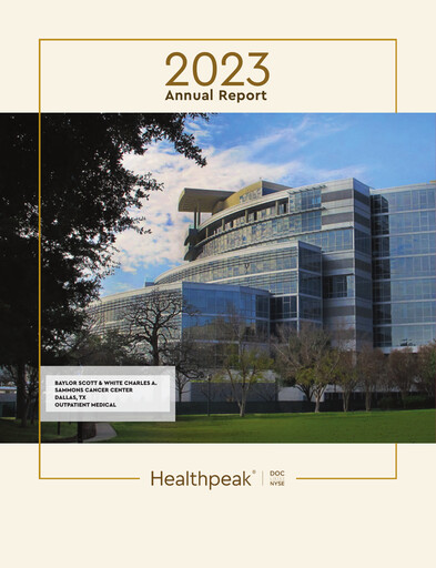 Thumbnail Healthpeak Properties
 Annual Report 2023