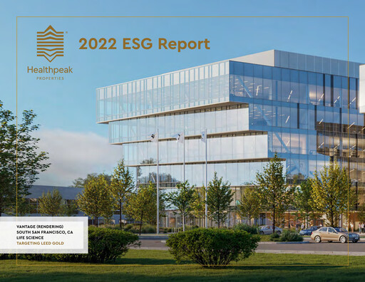 Thumbnail Healthpeak Properties
 ESG Report 2022