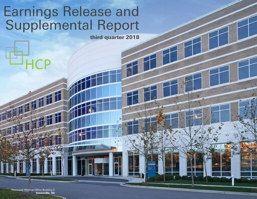 Thumbnail Healthpeak Properties
 Quarterly Report 2018-q3