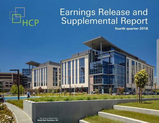 Thumbnail Healthpeak Properties
 Quarterly Report 2018-q4