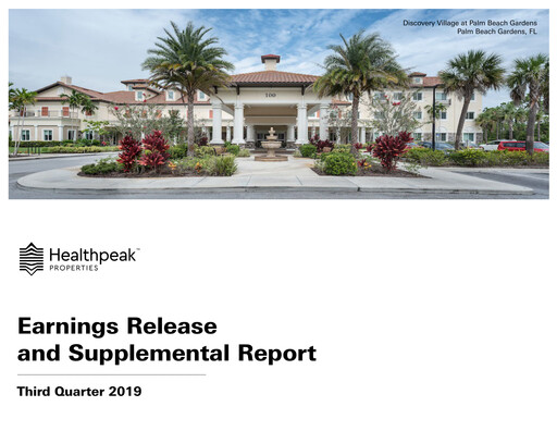 Thumbnail Healthpeak Properties
 Quarterly Report 2019-q3