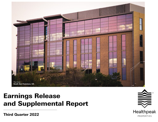 Thumbnail Healthpeak Properties
 Quarterly Report 2022-q3