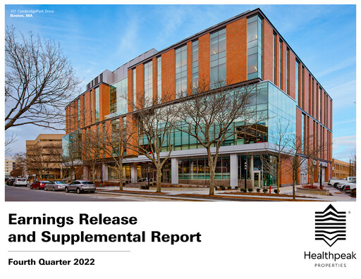 Thumbnail Healthpeak Properties
 Quarterly Report 2022-q4
