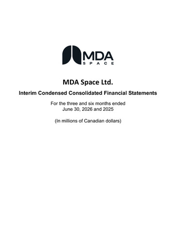 Thumbnail MDA Space Quarterly Report 2026-q2