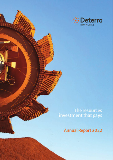 Thumbnail Deterra Royalties Annual Report 2022