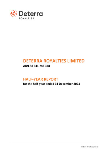 Thumbnail Deterra Royalties Half-year Report 2024-h1