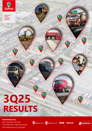 Thumbnail Vamos Locação de Caminhões, Máquinas e Equipamentos S.A. Quarterly Report 2025-q3