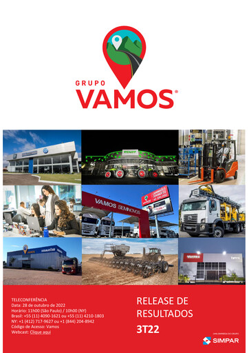 Vorschaubild Vamos Locação de Caminhões, Máquinas e Equipamentos S.A. Quartalsbericht 2022-q3