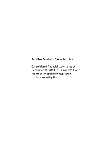 Thumbnail Petrobras Financial Statement 2013
