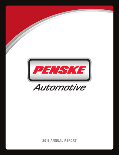 Miniature Penske Automotive Group Rapport annuel 2011