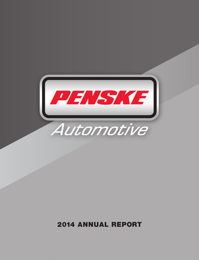 Miniature Penske Automotive Group Rapport annuel 2014