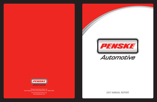 Miniature Penske Automotive Group Rapport annuel 2017