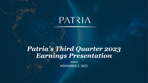 Thumbnail Patria Investments Quarterly Report 2023-q3