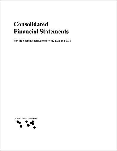 Thumbnail Centerra Gold Financial Statement 2022