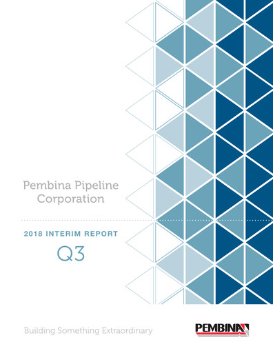 Thumbnail Pembina Pipeline
 Quarterly Report 2018-q3
