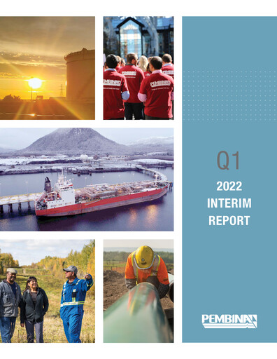 Thumbnail Pembina Pipeline
 Quarterly Report 2022-q1