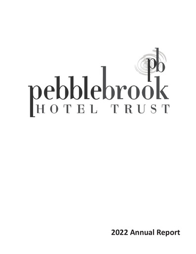 Thumbnail Pebblebrook Hotel Trust Annual Report 2022