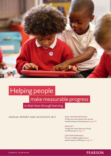 Thumbnail Pearson Annual Report 2013