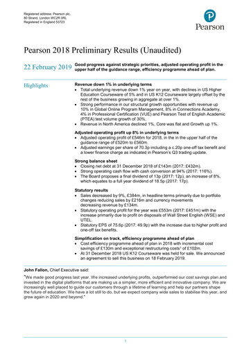 Vorschaubild Pearson Finanzbericht 2018