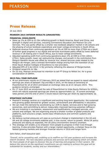 Thumbnail Pearson Half-year Report 2015