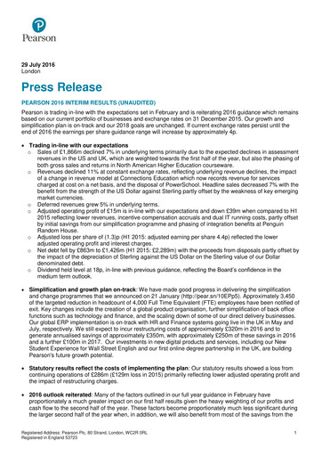 Thumbnail Pearson Half-year Report 2016