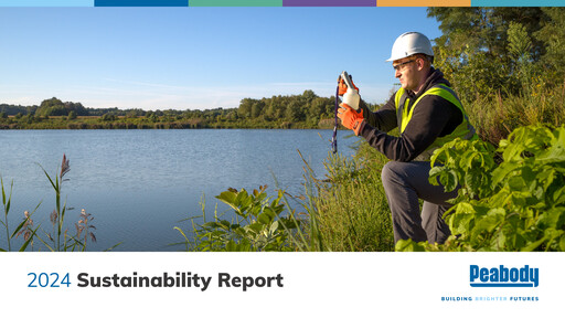 Thumbnail Peabody Energy
 Sustainability Report 2024