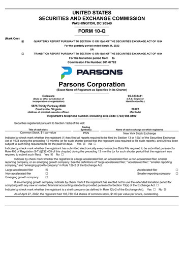 Vorschaubild Parsons Quartalsbericht 2022-q1