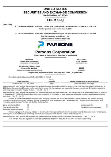 Vorschaubild Parsons Quartalsbericht 2023-q2
