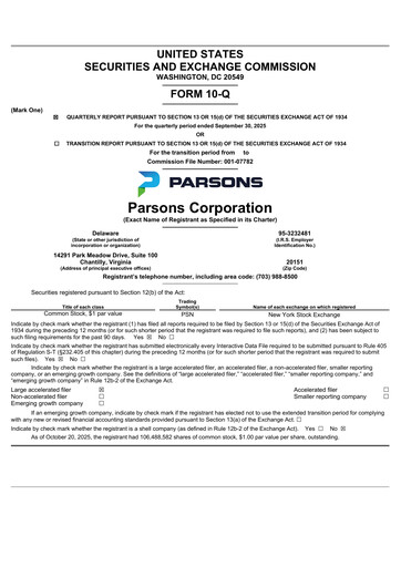 Vorschaubild Parsons Quartalsbericht 2025-q3
