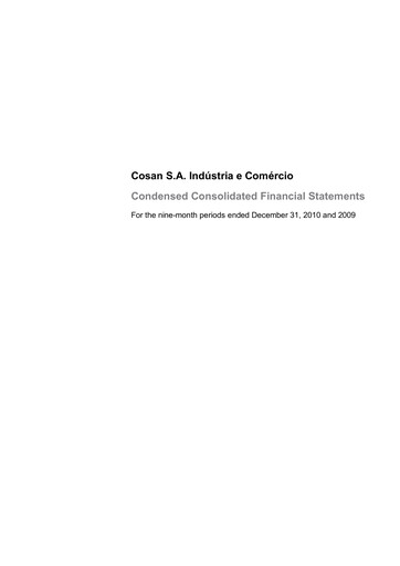 Thumbnail Cosan Financial Statement 2010