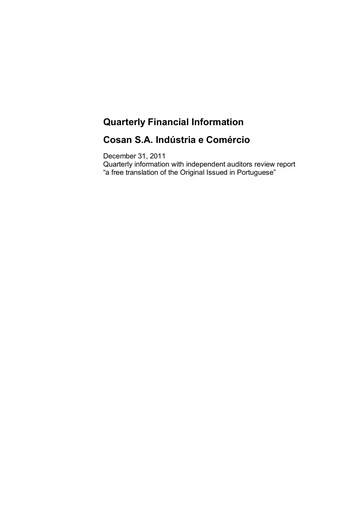 Thumbnail Cosan Financial Statement 2011