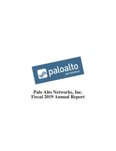 Thumbnail Palo Alto Networks
 Annual Report 2019