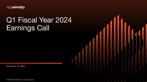 Thumbnail Palo Alto Networks
 Quarterly Report 2024-q1