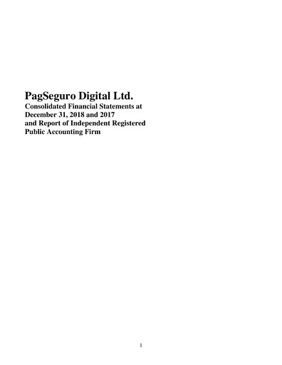 Thumbnail PagSeguro Financial Statement 2018