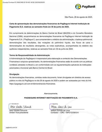 Thumbnail PagSeguro Financial Statement 2025-h1