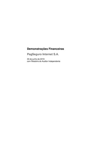 Thumbnail PagSeguro Financial Statement 2019-h1