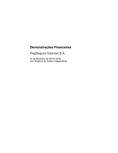 Thumbnail PagSeguro Financial Statement 2019