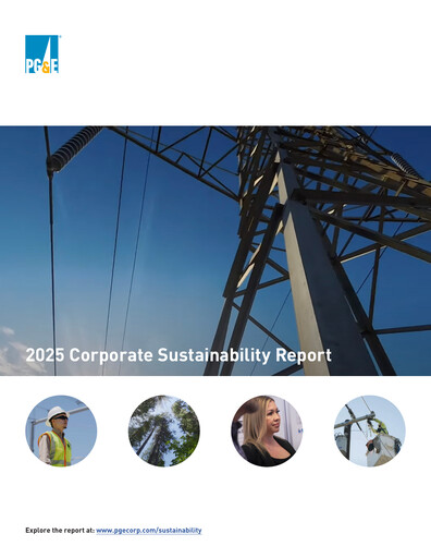 Thumbnail PG&E Corporation Sustainability Report 2025