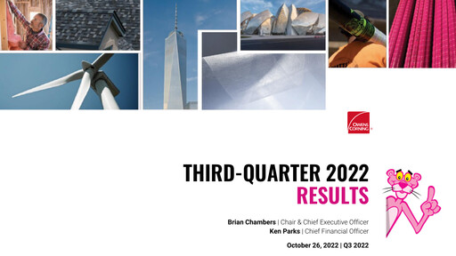 Thumbnail Owens Corning
 Quarterly Report 2022-q3