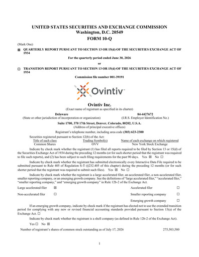 Miniature Ovintiv Rapport trimestriel 2026-q2