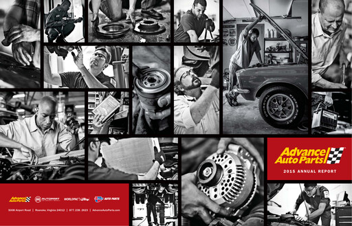 Miniature Advance Auto Parts
 Rapport annuel 2015
