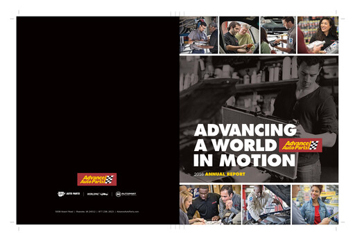 Miniature Advance Auto Parts
 Rapport annuel 2016