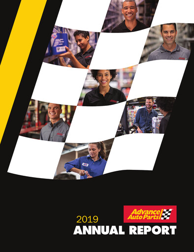 Miniature Advance Auto Parts
 Rapport annuel 2019