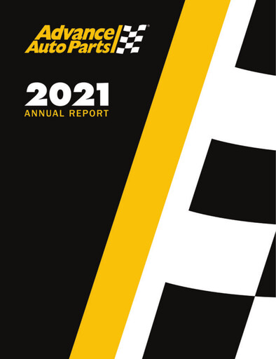Miniature Advance Auto Parts
 Rapport annuel 2021