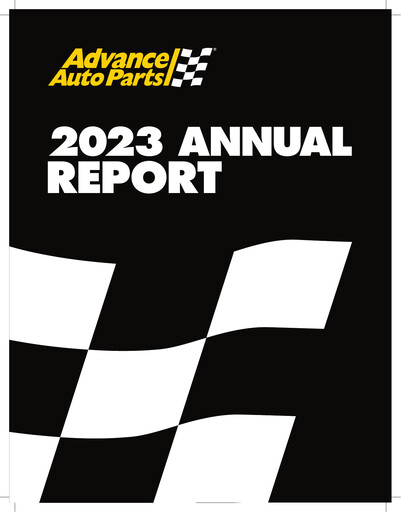Miniature Advance Auto Parts
 Rapport annuel 2023