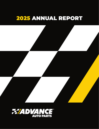 Miniature Advance Auto Parts
 Rapport annuel 2025
