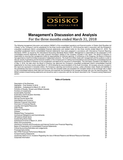 Thumbnail OR Royalties
 Quarterly Report 2018-q1