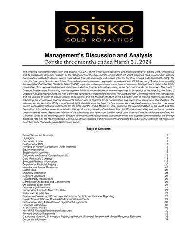 Thumbnail OR Royalties
 Quarterly Report 2024-q1