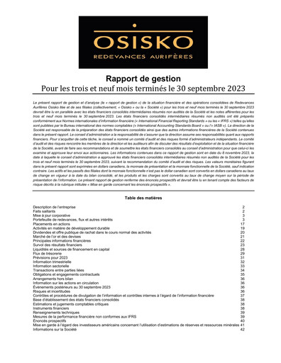 Thumbnail OR Royalties
 Quarterly Report 2023-q3