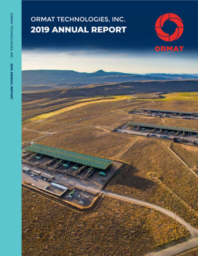 Thumbnail Ormat Technologies
 Annual Report 2019